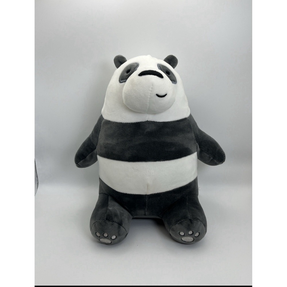 We Bare Bears Plush 7"‎ Sitting Panda Bear Cartoon Network Toy Factory 2024 Mo